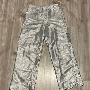 Forever 21 Silver Cargo Pants